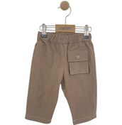 Resim Erkek Bebek Pamuklu Rahat Kalıp Pantolon-13914 Kahverengi 
