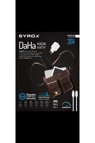 Resim Syrox Type-c Giriş Başlık & Type-c To Lightningkablo 30w Quick Şarj 