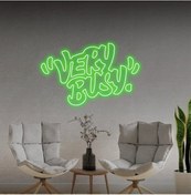 Resim Twins Led "very Busy" Yazılı Neon Tabela Yeşil Model:model:27193366 Yeşil 