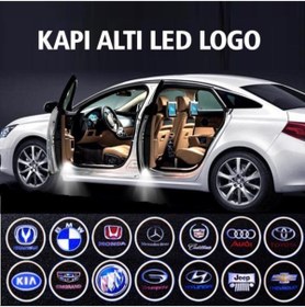 Resim MISIRLIGRUP Skoda Araçlar Için Pilli Yapıştırmalı Kapı Altı Led Logo 