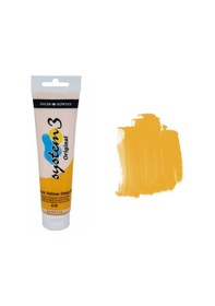 Resim Daler Rowney System 3 Akrilik Boya 150Ml 618 Cadmium Yellow Deep 