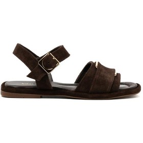 Resim Sandalet Kadın Rc-25y-001-r29624 John May Kahve Süet 