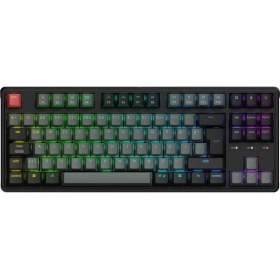 Resim Keychron C3 Pro 8K, klasik TKL (%80) düzenine ve QMK desteği, PBT tuş kapakları, Super Brown Switch 8000 Hz Kablolu Özel Siyah Mekanik Klavye (C3PX-H3-TR) 