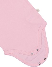Resim Civil Baby Düz Renkli Kısa Kol 1-3 Yaş Çıtçıtlı Badi - Pembe - Pembe / 18-24 Ay 