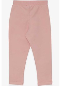 Resim Breeze Kız Bebek Tayt Pantolon Tavşan Nakışlı 9 Ay-3 Yaş, Pudra 