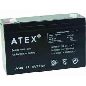 Resim Atex Akü 6V 12Ah 