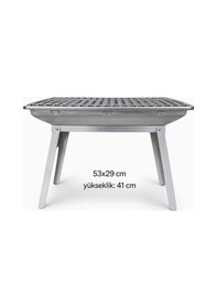 Resim Piknik Mangalı Büyük Katlanır - 1006 Açık Gri 