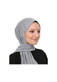 Resim Modish Group Şal Tesettür Başörtüsü Premium Kumaş Eşarp Uzun İslami Giyim Viskon Gri 
