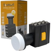 Resim T&Smart 0.8Db Ultra Hd 4K Universal Sekizli Lnb 