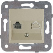 Resim Viko Novella Bronz Tekli Numeriş Telefon Prizi Cat3 