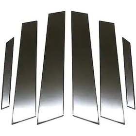 Resim Renault Clio 4 Hb Uyumlu Direk Nikelajı 6 Parça 2012-2019 Paslanmaz Krom 