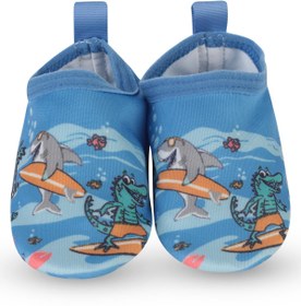 Resim Civil Boys Sörf Temalı Tabansız 20-24 Numara Deniz Ayakkabısı - Mavi - Koyu Mavi / 20 Numara 