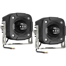 Resim Konesam Çiftli Motosiklet Led Sürüş Lambası, 60w 6000lm Su Geçirmez Sis Farı, 6000k/3000k/4500k Renk Sıcaklığı 