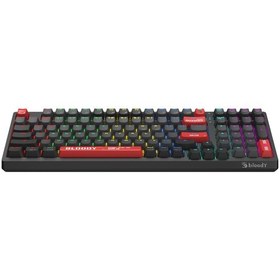 Resim Bloody WS98 Siyah Q Türkçe 2.4G + Bluetooth Kablosuz RGB Hot Swapple Mekanik Klavye-Red Plus Switch 