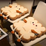 Resim 1 adet Toast Şeklinde Oturma Yastığı, Poliüretan Ekmek Yastığı, Orta Yumuşak Örgü Kumaş, Hafif, El Yıkamalı, Polyester 100%, Ev Koltuk & Yatak Odası Dekoru, Benzersiz Ev Hediyesi 