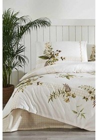 Resim Özdilek Nev Forest Ivy Nevresim Takımı Çift Kişilik Krem 