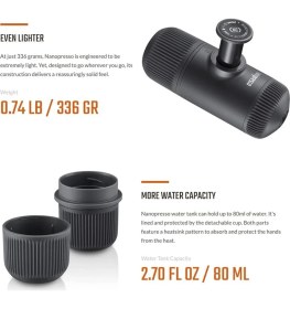 Resim Wacaco Nanopresso Taşınabilir Espresso Makinesi 