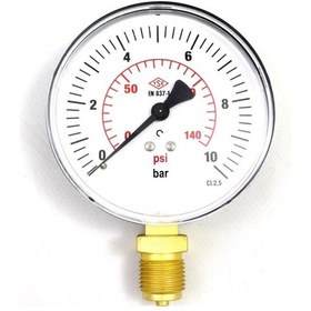 Resim Water Sound Manometre 0-10Bar 
