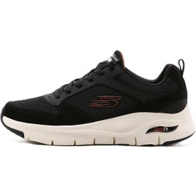 Resim Skechers Arch Fit Servitica Konfor Taban Erkek Günlük Spor Ayakkabı Siyah 