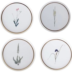 Resim Porland Botanical 21cm 4'lü Pasta Takımı 04alm007234 