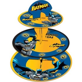 Resim Batman Kek Standı Cupcake Kek Standı 3 Katlı Çok Renkli 