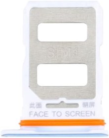 Resim Xiaomi Mi 12T Pro Uyumlu Sim Tepsisi Sim Kart Yuvası Mavi 