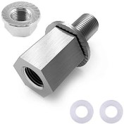 Resim Römork Bağlantı Vidası Bisiklet Ağır Hizmet Römork Bağlantı Adaptörü Bisiklet Römork Malzemeleri Gümüş 