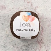 Resim Loren Natural Baby Kahverengi El Örgü İpi - R035 - 33941 