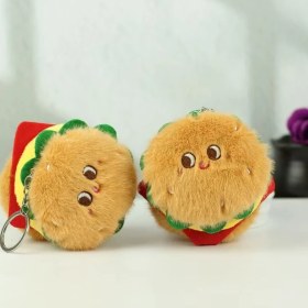 Resim OEMG Yeni 1 Adet Dört Inç Iyi Şanslar Karikatür Peluş Oyuncak Bebek Anahtarlık Sevimli Bebek Anahtar Küçük Kolye Seti (Yurt Dışından) 