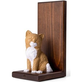 Resim Kedi Figürlü Kitap Desteği 