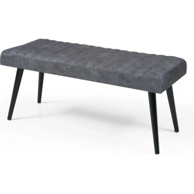 Resim Sivas Gözde Mobilya Mutfak Bank Bench Oturma Markiz 110CM Gri/antrasit Kumaş 