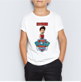 Resim Morinna Paw Patrol Ryder Baskılı Çocuk Tişört T-Shirt Mr-09 