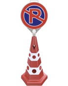 Resim Kırımızı Renk Ağırlıklı Kedi Gözlü Park Yapılmaz Dubası 6 Kg Park Yapılmaz Levhası 