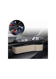 Resim Pazly Cbtx Araba Bardak Tutucu, Deri Stil, Koltuk Boşluğu Saklama Kutusu, Bej Renk, Ana Sürücü Koltuğu Kullanışlı Tasarım 