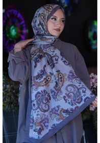 Resim Afvente Paisley Desen Füme Soft Pamuk Şal Çok Renkli 