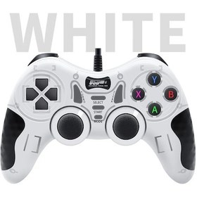 Resim 218-beyaz Kablolu Oyun Kumandası, 360 3d Joystick İle Android Tv Kutusu/oyun Konsolu/steam/titreşim Ve Turbo Fonksiyonlu Dizüstü Bilgisayar Gamepad'i 