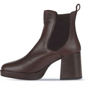 Resim Bueno Shoes Kahverengi Deri Kadın Topuklu Bot 01WV8100 01WV8100 