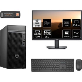 Resim Dell Optiplex 7010MT Intel Core I5 13500 48GB 512GB SSD RX550/4GB 21.5" Fhd Monitör Fdos N010O7010MTU Masaüstü Bilgisayar & Per4 USB Bellek N010O7010MTUMNT1342 