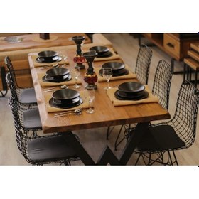 Resim Ntconcept Ntconcept Masif Ağaç Çalışma Ve Yemek Masası 