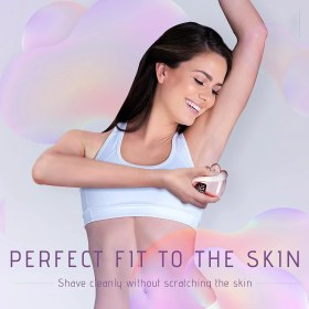 Resim Wyklaus Kadınlar Için Elektrikli Ağrısız Bacak Tıraş Makinesi 