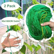 Resim 2 Adet Ağır Hizmet Tipi PVC Bahçe Tesisatı Ağı - Tırmanan Bitkiler, Çiçekler ve Sebzeler için Güçlü Destek Sağlar, Kolay Kurulum, Rüzgar Geçirmez ve Hava Koşullarına Dayanıklı, Güçlendirilmiş Stabilite, İlkbahar, Yaz, Sonbahar Dikimi İçin İdeal. Mükemmel Babalar Günü Hediyesi 