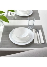 Resim 12 Parça Favorısera Yemek Takımı Beyaz Renk Sade Modern Takım 