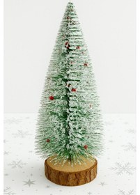 Resim Masa Üstü Yılbaşı Çam Ağacı 20 Cm 10 CM 