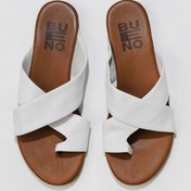 Resim Bueno Shoes Beyaz Deri Kadın Parmak Arası Terlik 01wu7428 
