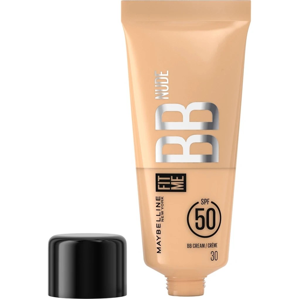 Maybelline New York Maybelline Fit Me Nude Cilt Bakımı Etkili Nemlendirici SPF50 BB Krem - 30 Fiyatı ve Özelliklerı - Badem