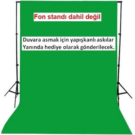 Resim Chromakey Greenbox Ürün Çekimi İçin 300 x 300 CM Yeşil Fon Perde 