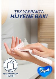Resim Selpak El Ve Yüz Havlusu 5'li 400 Yaprak Kutulu 