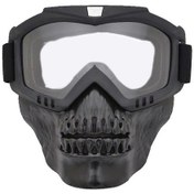 Resim Motosiklet Maskesi, Kask Gözlüğü, Motokros Gözlüğüşeffaf 