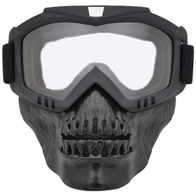 Resim Motosiklet Maskesi, Kask Gözlüğü, Motokros Gözlüğüşeffaf 