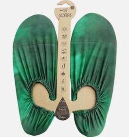 Resim Bonas Yeşil Muline Desenli Kaydırmaz Taban Erkek Deniz Ve Havuz Ayakkabısı - Yeşil / 42-43 